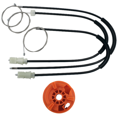 Ремкомплект стеклоподъемника (трос+ролик) Renault Laguna 1/Laguna 2 (перед. лев.) 777110