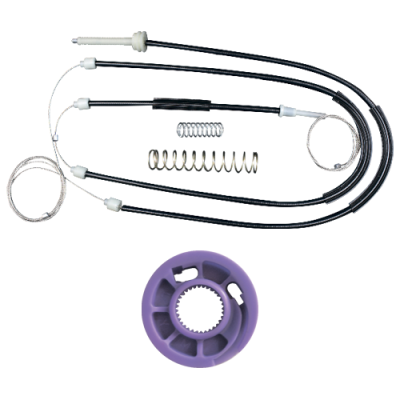 Ремкомплект стеклоподъемника (трос+ролик) Audi A3 Coupe (перед. прав.) 777053