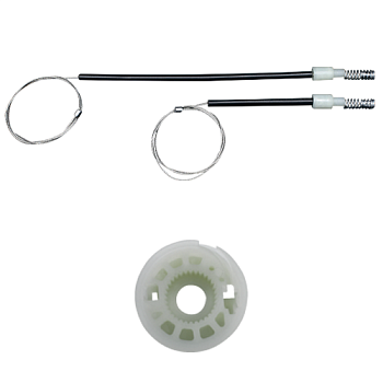 Ремкомплект стеклоподъемника (трос+ролик) Volkswagen Golf 5/Golf 5 Plus/Jetta 5 (зад. лев.) 777005