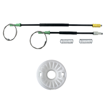 Ремкомплект стеклоподъёмника (трос+ролик) Peugeot 406 1995-2005 (зад. лев./прав.) 777210