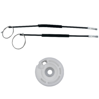 Ремкомплект электричнского стеклоподъемника (трос+ролик) Fiat Linea (зад. лев.) 777197