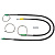 Комплект тросов ст-ка VW Sharan 1 покол.1995-2010/Ford Galaxy /Seat Alhambra (перед.лев/прав) 770756