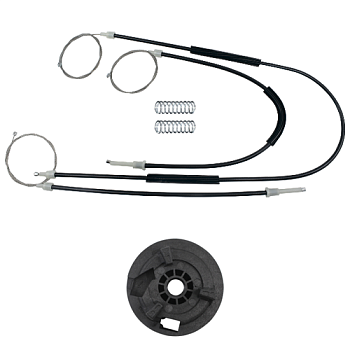 Ремкомплект стеклоподъемника (трос+ролик) Renault Kangoo 2 (перед. лев.) 777115