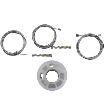 Ремкомплект стеклоподъемника (трос+ролик) MAN TGA/TGS/TGX (перед. прав.) 777376