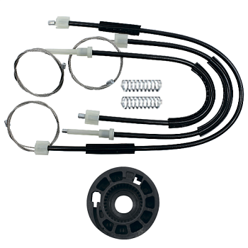 Ремкомплект стеклоподъёмника (трос+ролик) Ford Focus 3 поколение 2011-2019 (перед. лев./прав) 777331