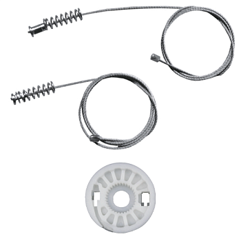 Ремкомплект стеклоподъемника (трос+ролик) Mercedes Benz E-Klasse W210 (зад. лев.) 777173