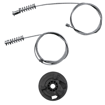 Ремкомплект стеклоподъемника (трос+ролик) Renault Clio 1/Renault Clio 2 (зад. прав.) 777087