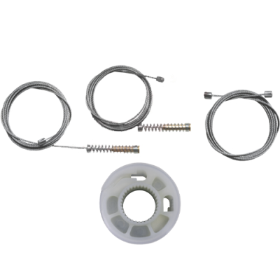 Ремкомплект стеклоподъемника (трос+ролик) MAN TGA/TGS/TGX (перед. лев.) 777375