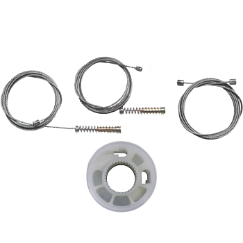 Ремкомплект стеклоподъемника (трос+ролик) MAN TGA/TGS/TGX (перед. лев.) 777375