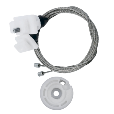 Ремкомплект стеклоподъемника (трос+ролик) Fiat Punto 1/Punto 2 (перед. прав.) 777346