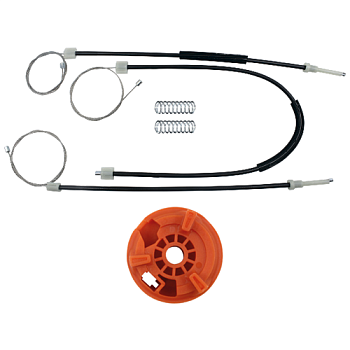 Ремкомплект стеклоподъемника (трос+ролик) Renault Clio 3 (перед. прав.) 777089