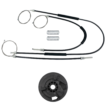 Ремкомплект стеклоподъемника (трос+ролик) Renault Kangoo 2 (перед. прав.) 777114