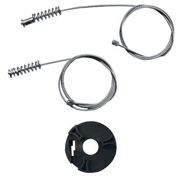 Ремкомплект стеклоподъемника (трос+ролик) Fiat Palio (перед. лев.) 777189