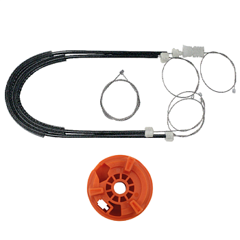 Ремкомплект стеклоподъемника (трос+ролик) Rover 75 (перед. прав.) 777395