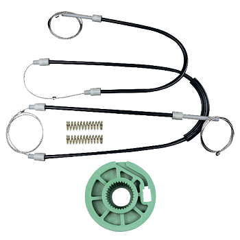 Ремкомплект стеклоподъемника (трос+ролик) Audi A4 Coupe (перед. лев.) 777256