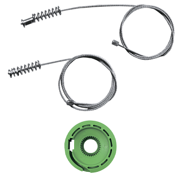 Ремкомплект стеклоподъемника (трос+ролик) Mercedes Benz E-Klasse W124 (зад. лев./прав.) 777365