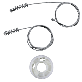 Ремкомплект стеклоподъемника (трос+ролик) Renault Clio 4 (перед. лев.) 777265