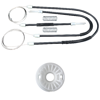 Ремкомплект стеклоподъемника (трос+ролик) Volkswagen Passat B5/Skoda Superb (перед. лев.) 777010
