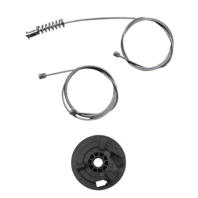 Ремкомплект стеклоподъемника (трос+ролик) Renault Megane 2 (зад. прав.) 777101