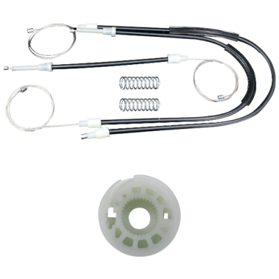 Ремкомплект стеклоподъемника (трос+ролик) Volkswagen Golf 5/Golf 5 Plus (перед. прав.) 777004