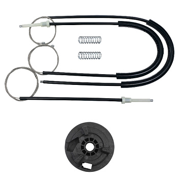 Ремкомплект стеклоподъемника (трос+ролик) Peugeot 206 (перед. лев.) 777208