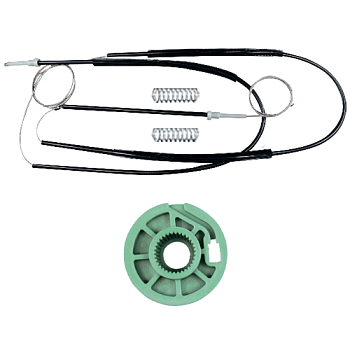 Ремкомплект стеклоподъемника (трос+ролик) Audi A3 Coupe (перед. лев.) 777358