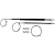 Комплект тросов стеклоподъёмника Mercedes Benz W204 2007-2012/W164 2005-2011 (перед.лев/прав) 770866