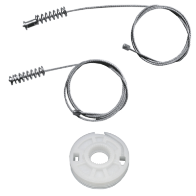 Ремкомплект стеклоподъемника (трос+ролик) Volkswagen Passat B5/Skoda Superb (зад. лев.) 777012