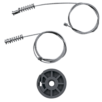 Ремкомплект стеклоподъемника (трос+ролик) Citroen Nemo (перед. лев.) 777384
