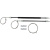 Комплект тросов стеклоподъёмника Mercedes Benz W204 2007-2012/W164 2005-2011 (перед.лев/прав) 770866