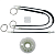 Ремкомплект стеклоподъемника (трос+ролик) Seat Leon 2005-2012 (перед. прав.) 777078