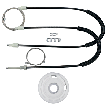 Ремкомплект стеклоподъёмника (трос+ролик) Ford Focus 1 Coupe 1998-2004 (перед. лев.) 777152