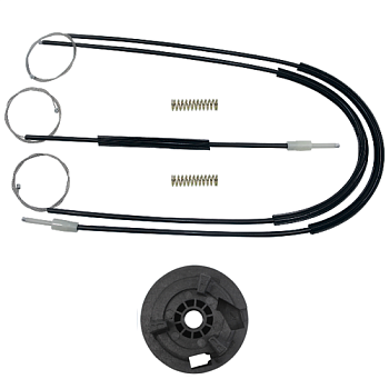 Ремкомплект стеклоподъемника (трос+ролик) Renault Megane 2 Coupe (перед. прав.) 777103