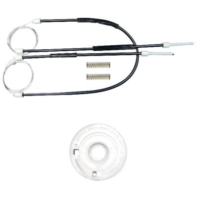 Ремкомплект стеклоподъемника (трос+ролик) Volkswagen Polo 3 (перед. лев.) 777017