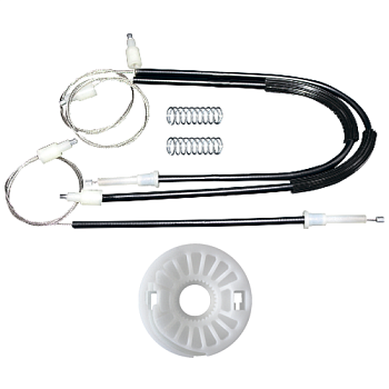 Ремкомплект стеклоподъемника (трос+ролик) Volkswagen Golf 4 Coupe (перед. лев./прав.) 777009