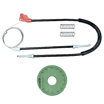 Ремкомплект стеклоподъемника (трос+ролик) Volkswagen Transporter T4 (перед. прав.) 777033