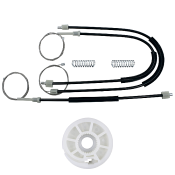 Ремкомплект стеклоподъемника (трос+ролик) BMW 5-series F10 (перед. прав.) 777391