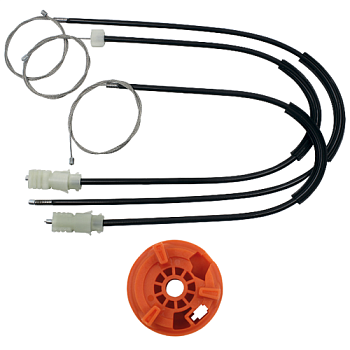 Ремкомплект стеклоподъемника (трос+ролик) Renault Laguna 1/Laguna 2 (перед. лев.) 777110