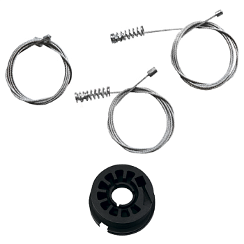 Ремкомплект стеклоподъемника (трос+ролик) Volkswagen Golf 6/Jetta 6 (перед. прав.) 777008