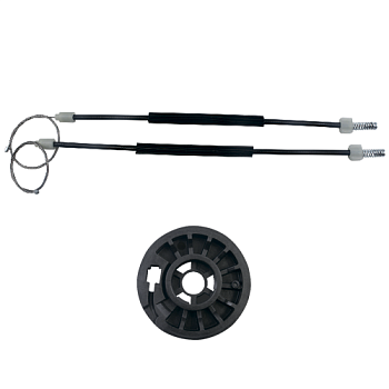 Ремкомплект стеклоподъемника (трос+ролик) Citroen C-Elysee/Peugeot 301 (перед. прав.) 777370