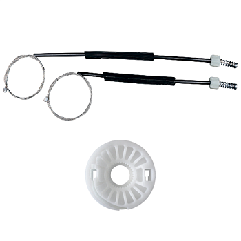 Ремкомплект стеклоподъемника (трос+ролик) Skoda Fabia 2007-2014 (перед. лев./прав.) 777074