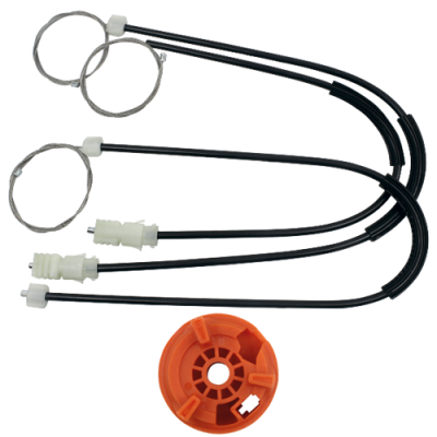 Ремкомплект стеклоподъемника (трос+ролик) Renault Vel Satis (перед. лев.) 777112