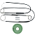 Ремкомплект cт-ка (трос+ролик) Seat Ibiza 2/Cordoba 1 1993-2002 Coupe ОЕМ:6K3837401 (перед.) 777080