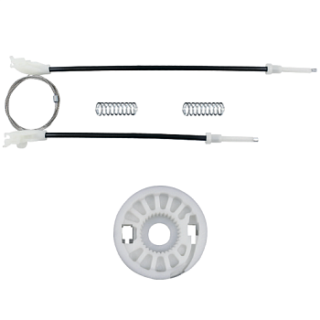 Ремкомплект стеклоподъемника (трос+ролик) Land Rover Freelander (зад. прав.) 777135