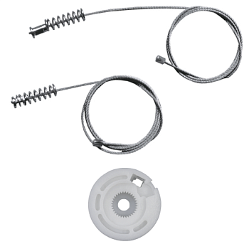 Ремкомплект стеклоподъемника (трос+ролик) Fiat Linea (перед. прав.) 777196