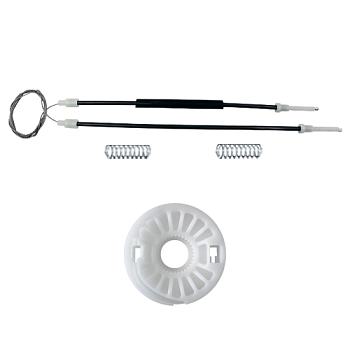 Ремкомплект стеклоподъемника (трос+ролик) Peugeot 407 (перед. лев./прав.) 777305