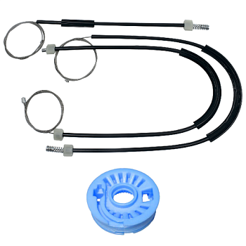 Ремкомплект стеклоподъёмника (трос+ролик) Seat Ibiza 4 покол. 2008-2017 (перед. лев./прав.) 777262