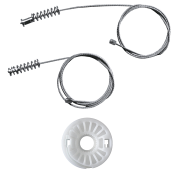 Ремкомплект стеклоподъемника (трос+ролик) Peugeot 307 (зад. лев./прав.) 777309