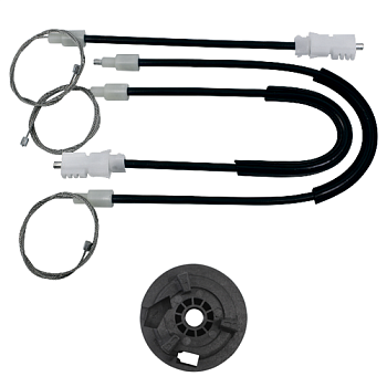 Ремкомплект стеклоподъемника (трос+ролик) Nissan Primera P12 (перед. лев.) 777217