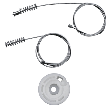 Ремкомплект стеклоподъемника (трос+ролик) Fiat Punto 1/Punto 2 (перед. прав.) 777345